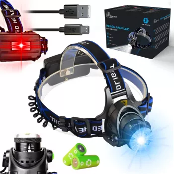 Extralink EFL-057 Loki LED galvos žibintas su USB įkrovimu, 350 liumenų, judesio jutikliu