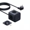 Baseus EnerFill FA11 67W Maitinimo Juostos Kubas su 3 EU Lizdais, 2 USB-C ir 1 USB-A, 1,5 m Laidu, Juodas