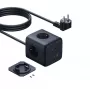 Baseus EnerFill FA11 67W Maitinimo Juostos Kubas su 3 EU Lizdais, 2 USB-C ir 1 USB-A, 1,5 m Laidu, Juodas