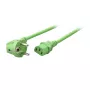 EFB Elektronik Power Cord Schuko 90° - C13 180°, Green, 1,8 m, 3 x 0,75 mm²