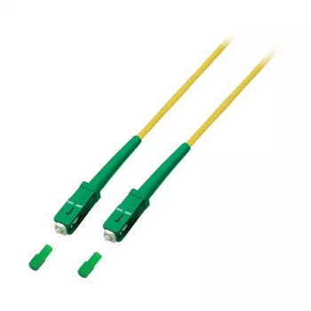 EFB Electronics Fiber Optic Patch Cable SC/APC to SC/APC Singlemode OS2 G.657.A1 2m Yellow LSZH