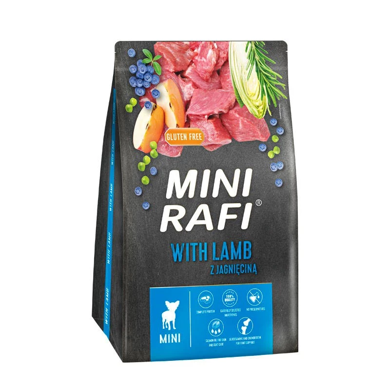 Dolina Noteci Mini RAFI su ėriena - Sausas šunų ėdalas - 3 kg
