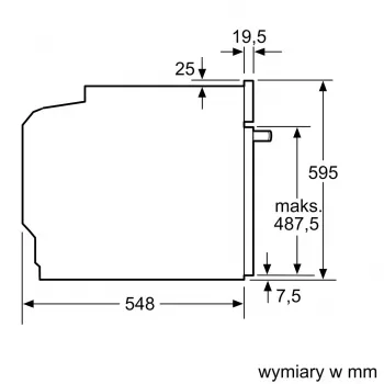 BOSCH HBA334EB4 Įmontuojama orkaitė 71L Juoda