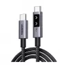 UGREEN Uno L509 100W USB-C į USB-C PD Greitojo Įkrovimo Laidas su LED 2m Juodas