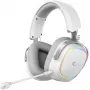 Rampage RETSU belaidžiai ausiniai per ausį BT 2.4G RGB balti