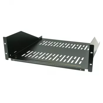 EFB-Elektronik 19 inch 3U fiksuota lentyna, gylis 450 mm, apkrova 36 kg, RAL9005 (juoda matinė)