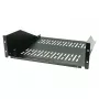 EFB-Elektronik 19 inch 3U fiksuota lentyna, gylis 450 mm, apkrova 36 kg, RAL9005 (juoda matinė)