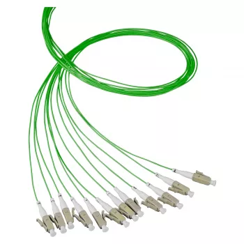 EFB-Elektronik Šviesolaidinis Pigtail LC OM2 50/125µm Žalias 2m