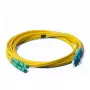 EFB Elektronik ECOFIBER Duplex komutacinis kabelis LC-SC/APC OS2 G652D, 5 m, LSZH 2 mm, geltonas (O0362.5)