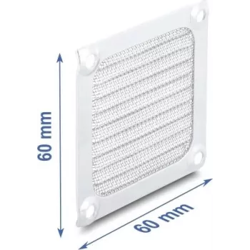 Delock Fan Grill 60 x 60 mm Aluminium – Fan Dust Filter with Stainless Steel Mesh (67455)