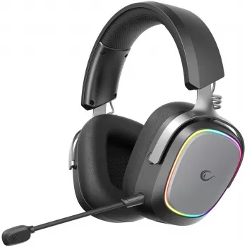 Rampage RETSU belaidės ausinės žaidimams Bluetooth 2.4G RGB juodos