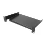 Good Connections 10-Inch Rack Shelf 1U 160mm Depth Deep Black RAL 9005