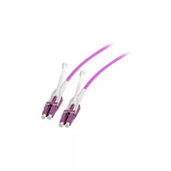 EFB Elektronik Duplex Jumper LC-LC OM4 0,5m su Push/Pull Tab ir keičiama poliarizacija