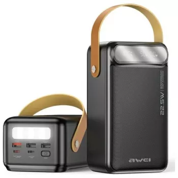 AWEI PowerBank P101K 60000mAh 22,5W Juoda