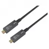 Equip USB-C 3.2 į USB-C aktyvus optinis laidas (AOC) 8K 60W PD 10m juodas