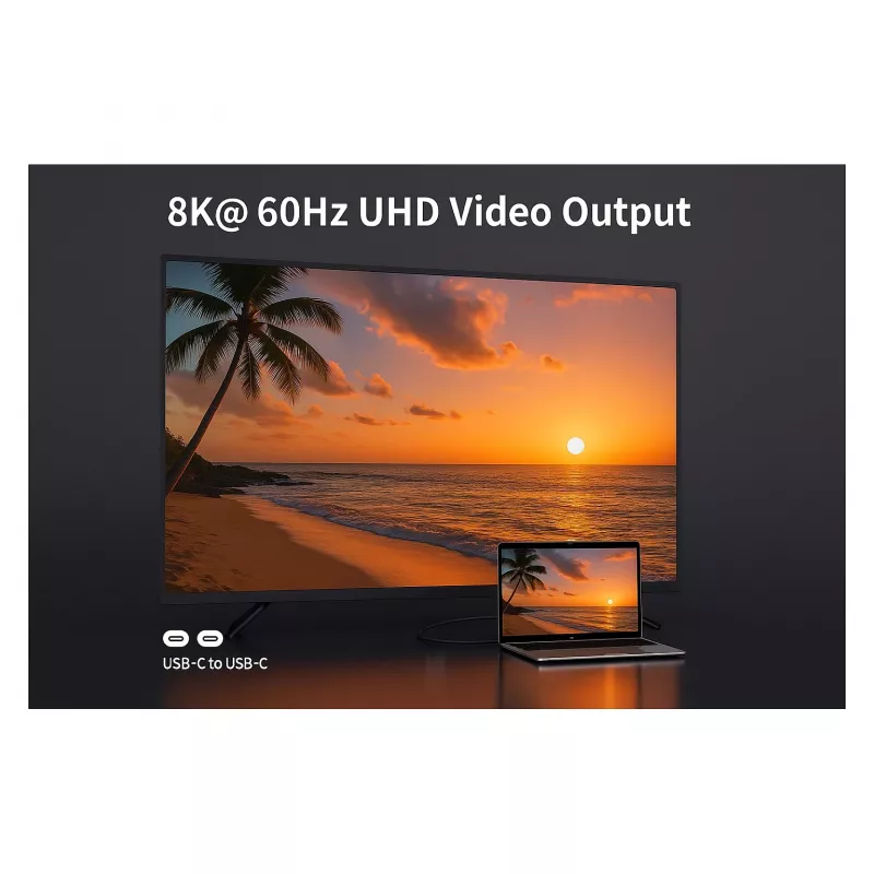 Equip USB-C 3.2 į USB-C aktyvus optinis laidas (AOC) 8K 60W PD 10m juodas
