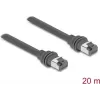 Delock RJ45 Patch Cable Cat.6 Compatible with Starlink Gen3 - 20 m Grey
