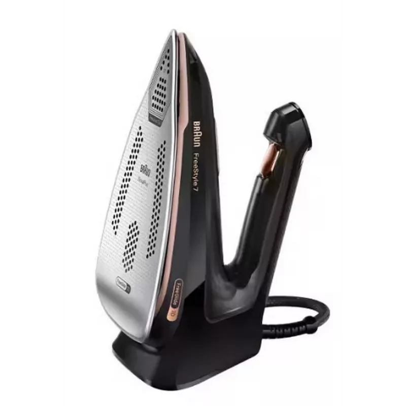 Braun FI7276BK Steam Iron - 2700W, EloxalPlus 3D BackGlide Soleplate, 230 g/min Steam Boost, Black
