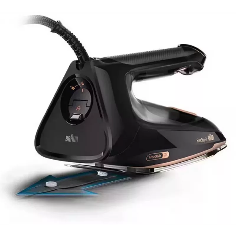 Braun FI7276BK Steam Iron - 2700W, EloxalPlus 3D BackGlide Soleplate, 230 g/min Steam Boost, Black