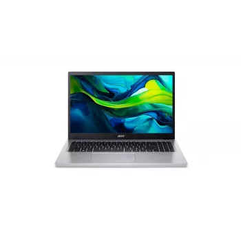 Nešiojamas kompiuteris Acer Aspire Go 15 AG15-32P-39R2DX - Intel Core 3 N355, 15.6 inch Full HD IPS, 8 GB RAM, 128 GB SSD + 256 GB SSD, Windows 11 Home, sidabrinis