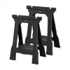 STANLEY Rack-horse Junior 2 vnt. Twin Pack Sulankstomi Pjovimo Ožiai, 360 kg Keliamoji Galia, Juoda/Geltona