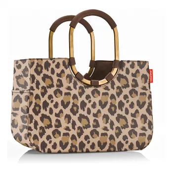 Reisenthel Loopshopper L Leo Macchiato apsipirkimo krepšys, 25L, ruda/ smėlio