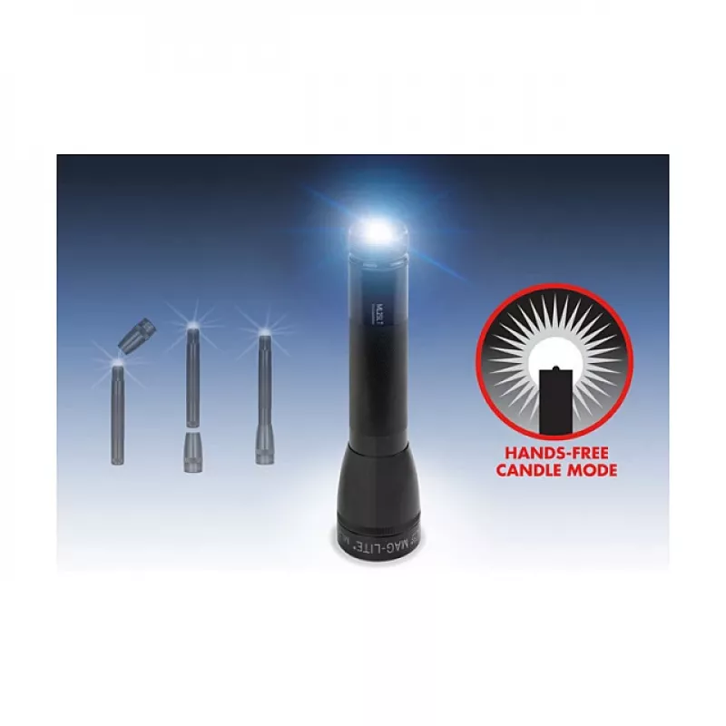 Maglite ML25LT 3 C-Cell LED žibintuvėlis, juodas, 177 liumenų