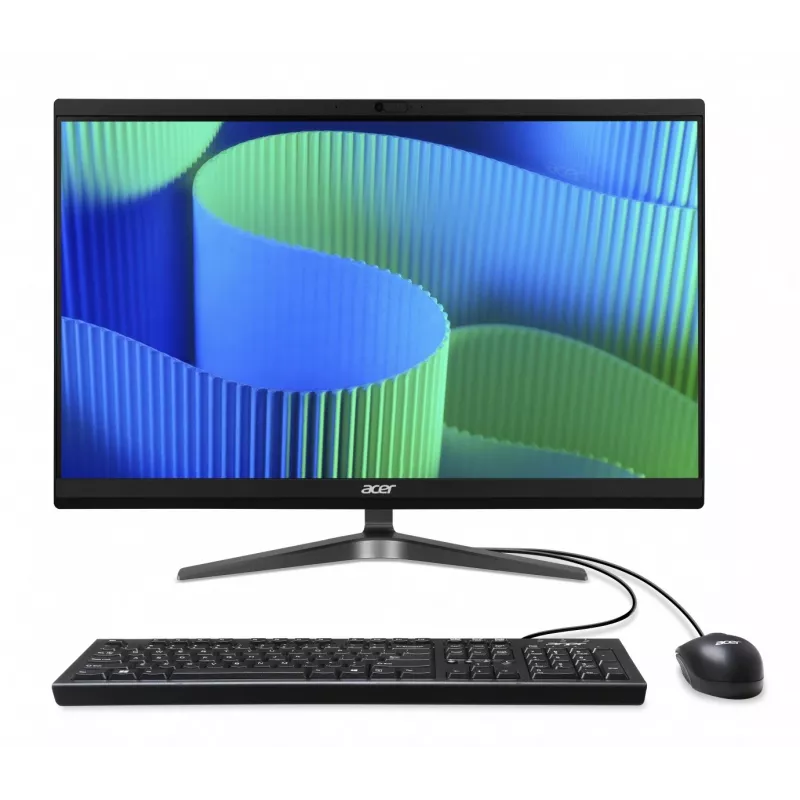 Acer Veriton Vero VZ2724G All-in-One kompiuteris, 23,8 inch FHD IPS, Intel Core i5-14400, 8 GB DDR5, 512 GB SSD, Windows 11 Pro, juodas