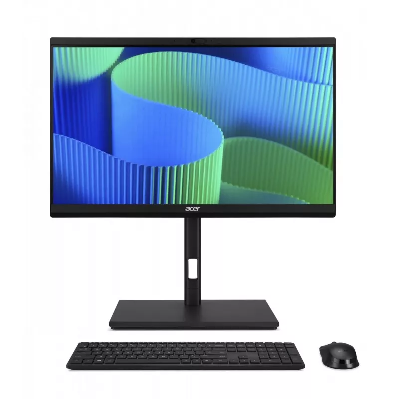 Acer Veriton Vero VZ2724G All-in-One kompiuteris, 23,8 inch FHD IPS, Intel Core i5-14400, 8 GB DDR5, 512 GB SSD, Windows 11 Pro, juodas