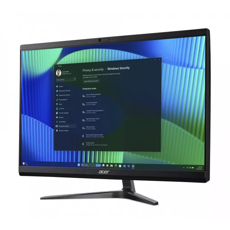 Acer Veriton Vero VZ2724G All-in-One kompiuteris, 23,8 inch FHD IPS, Intel Core i5-14400, 8 GB DDR5, 512 GB SSD, Windows 11 Pro, juodas