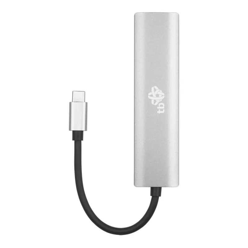TB USB-C į RJ45 Gigabit Ethernet adapteris su 3x USB-A 3.0 ir USB-C PD 100W, Space Grey