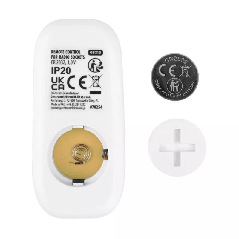 GREENBLUE GB313 F nuotoliniu valdymu maitinimo blokas su 3 kištukiniais lizdais, 433,92 MHz RF nuotolinio valdymo pultu, 2300W, F tipo