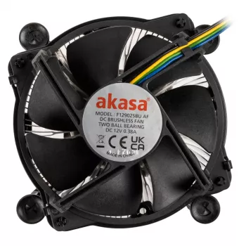 Akasa AK-CC6606BP01 žemo profilio CPU aušintuvas – LGA 1700, 63,2 mm aukščio, 92 mm ventiliatorius, juodas