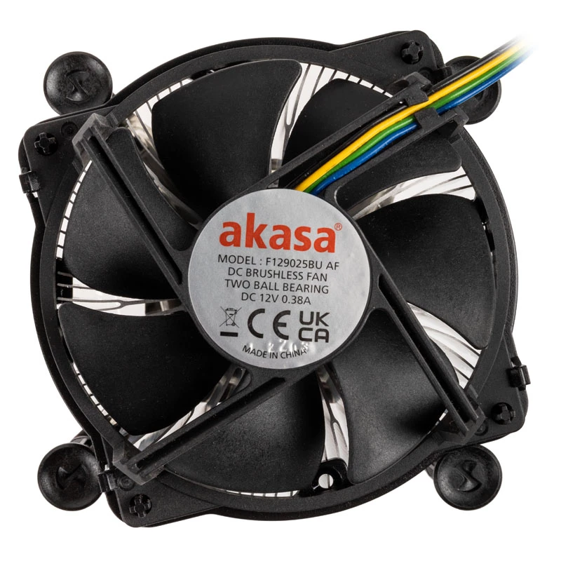 Akasa AK-CC6606BP01 žemo profilio CPU aušintuvas – LGA 1700, 63,2 mm aukščio, 92 mm ventiliatorius, juodas