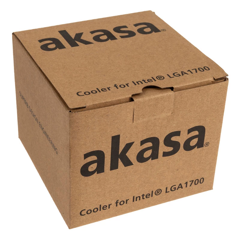 Akasa AK-CC6606BP01 žemo profilio CPU aušintuvas – LGA 1700, 63,2 mm aukščio, 92 mm ventiliatorius, juodas