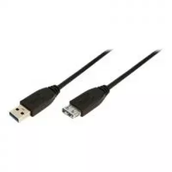 LogiLink USB 3.0 prailginimo kabelis - USB A kištukas į USB A lizdą - 1 m - Juoda