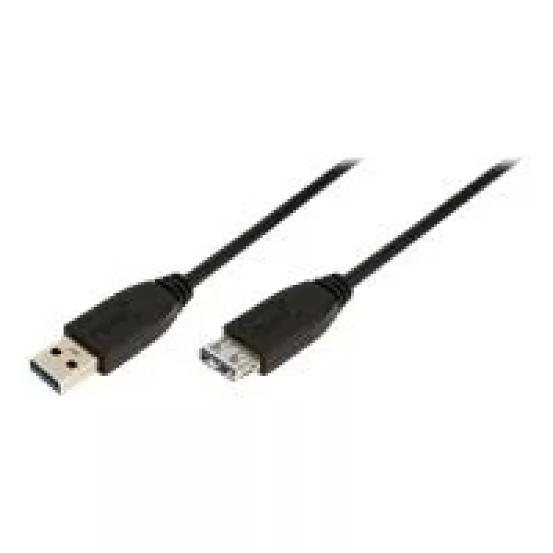 LogiLink USB 3.0 prailginimo kabelis - USB A kištukas į USB A lizdą - 1 m - Juoda