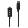 INCA DisplayPort to HDMI kabelis 1,8 m 10,2 Gbit/s Juodas