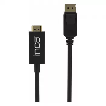 INCA DisplayPort to HDMI kabelis 1,8 m 10,2 Gbit/s Juodas