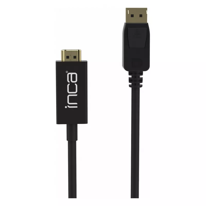 INCA DisplayPort to HDMI kabelis 1,8 m 10,2 Gbit/s Juodas