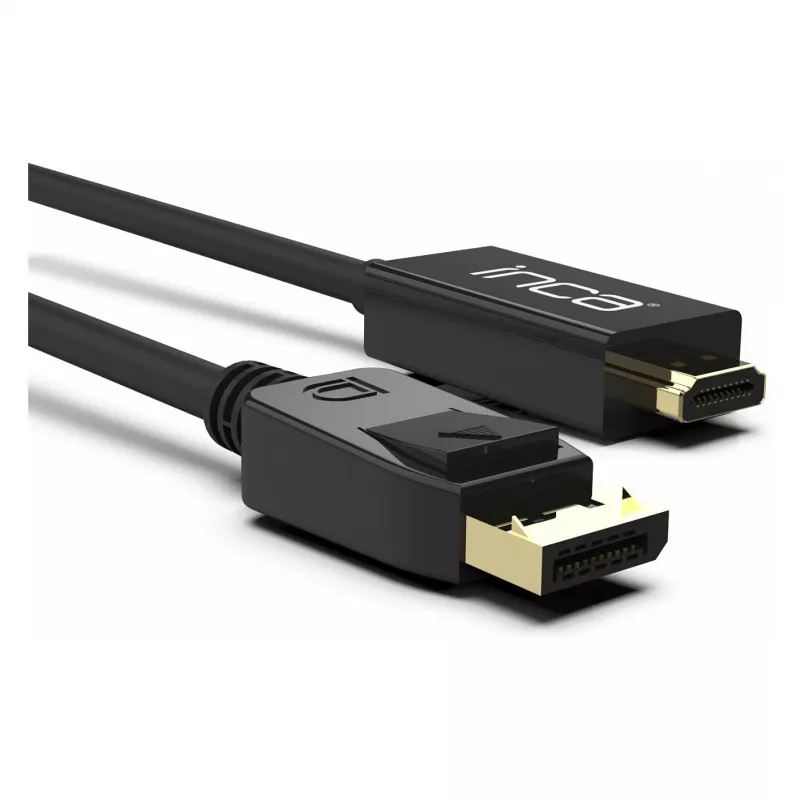 INCA DisplayPort to HDMI kabelis 1,8 m 10,2 Gbit/s Juodas