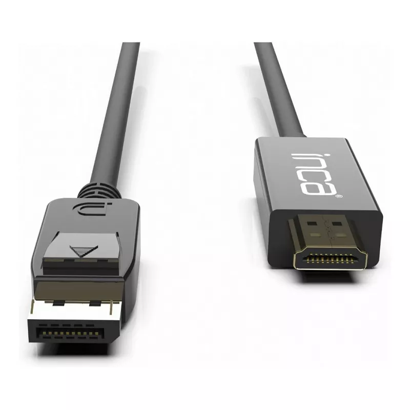 INCA DisplayPort to HDMI kabelis 1,8 m 10,2 Gbit/s Juodas