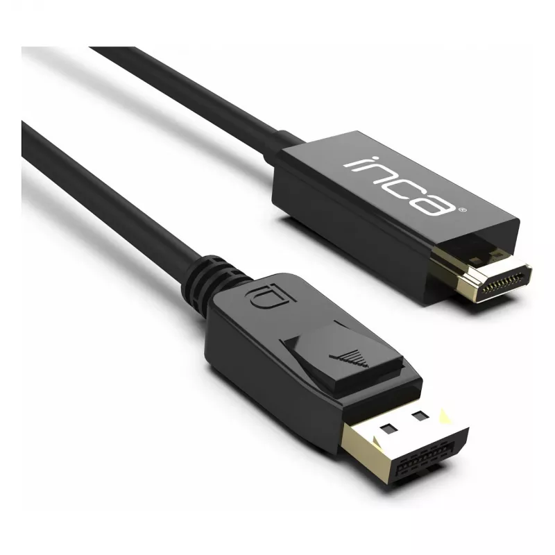 INCA DisplayPort to HDMI kabelis 1,8 m 10,2 Gbit/s Juodas