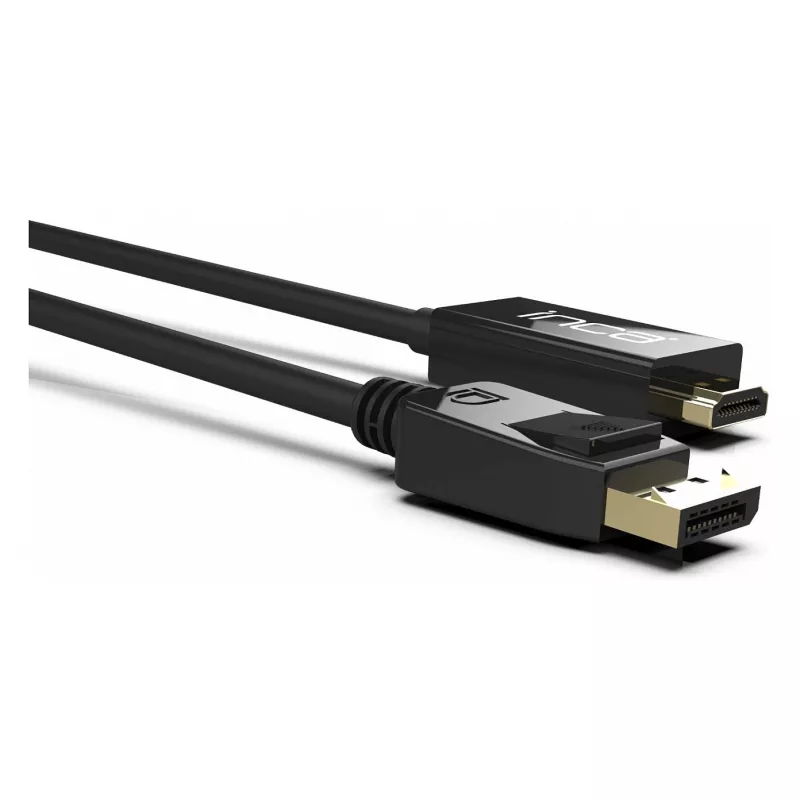 INCA DisplayPort to HDMI kabelis 1,8 m 10,2 Gbit/s Juodas