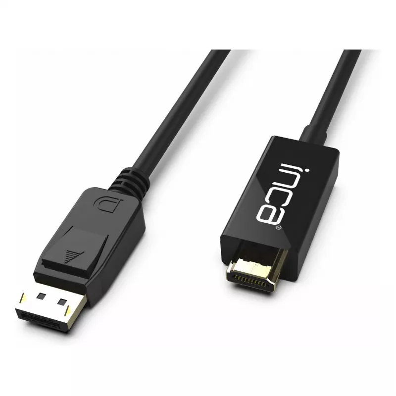 INCA DisplayPort to HDMI kabelis 1,8 m 10,2 Gbit/s Juodas