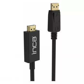 INCA DisplayPort to HDMI kabelis 1,8 m 10,2 Gbit/s Juodas