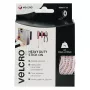 VELCRO Brand Heavy Duty Self-Adhesive Hook and Loop Tape, White, 50mm x 1m
