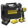 STANLEY FATMAX SFMCD726D2T 18V belaidis bešepetėlis kombinuotas gręžtuvas (2x 2.0Ah baterijos, įkroviklis, TSTAK dėklas)