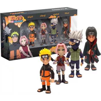 MINIX Naruto Shippuden 4 veikėjų kolekcinių figūrėlių rinkinys 7 cm