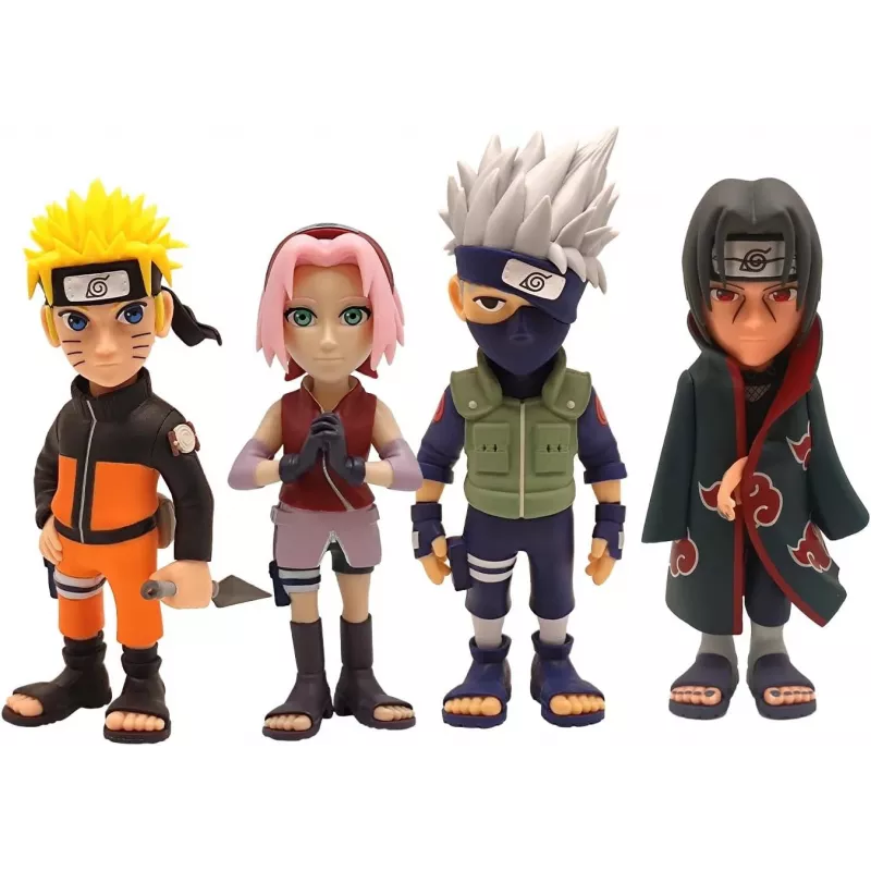 MINIX Naruto Shippuden 4 veikėjų kolekcinių figūrėlių rinkinys 7 cm